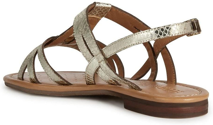 Geox Mädchen D Sozy S Flat Sandal 40 EU Lt Gold, 40 EU Lt Gold
