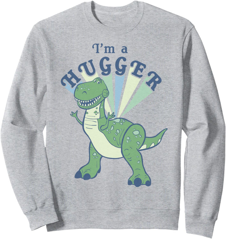 Disney Pixar Toy Story 4 Rex I'm A Hugger Colorful Portrait Sweatshirt
