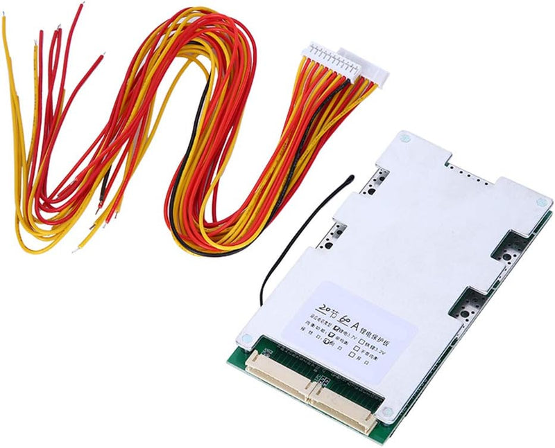 EVTSCAN Neueste 72 V BMS Lithium-Batterieladegerätkarte 20S 3,7 V 60 A Lithium-Akku Ladeschutz BMS m