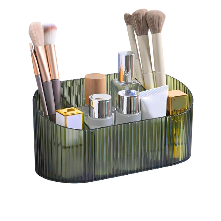 DASITON Make up Kosmetik Organizer,Pinsel Organizer mit 5 Fächern,Acryl Kosmetik Aufbewahrung mit Gr
