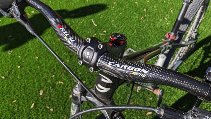 RXL SL Carbon MTB Lenker 31,8 3K Glänzend Fahrrad Riser Bars 740mm High Riser für Downhill Radfahren
