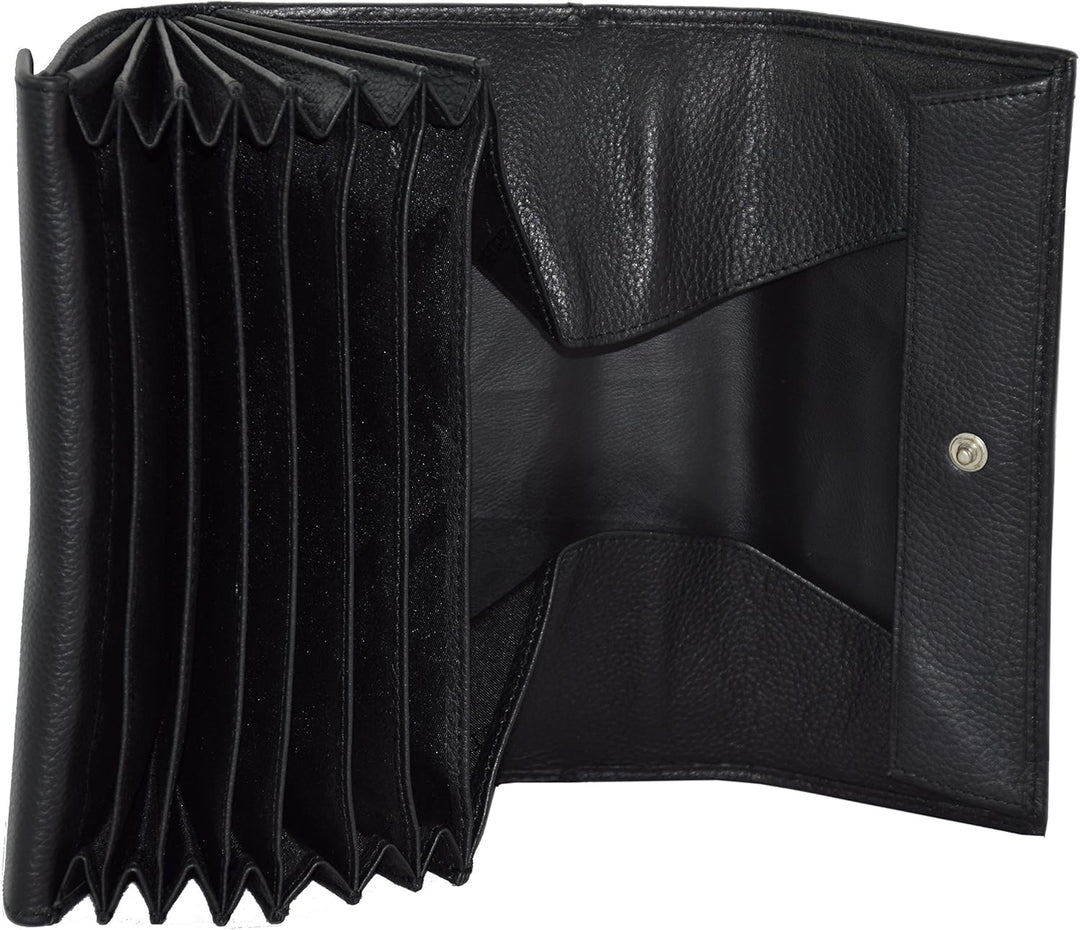 Menzo Kellnerbörse aus echten Leder, Kellnertasche, Kellnerportemonnaie, Kellnerbeutel schwarz
