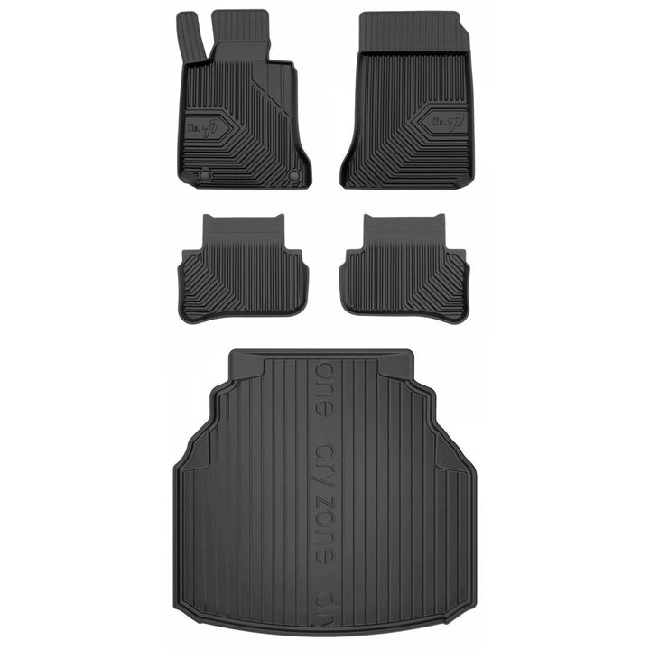 Satz Fussmatten und Gummimatte für Mercedes C W204 2007-2014