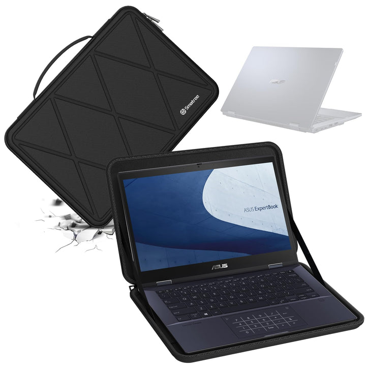 Smatree Hard Eva Schutzhülle Tasche kompatibel für 14 Zoll ASUS ExpertBook B3 Flip (B3402) Laptop, f