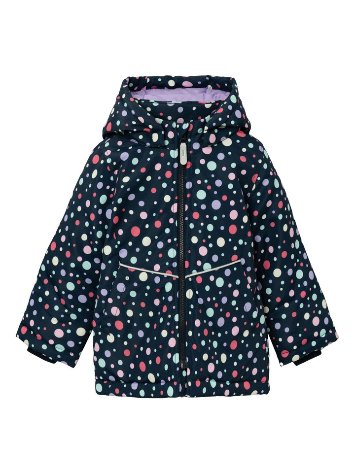 NAME IT Mädchen Nmfmaxi Jacket Dancing Dots Jacke 92 Dark Sapphire, 92 Dark Sapphire