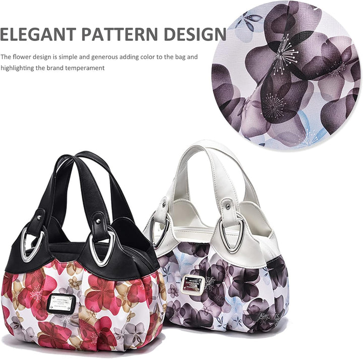 NICOLE &amp; DORIS Schultertasche Aktentasche Damen PU Leder Schick Shopper Handtasche Umhängetasche Tot