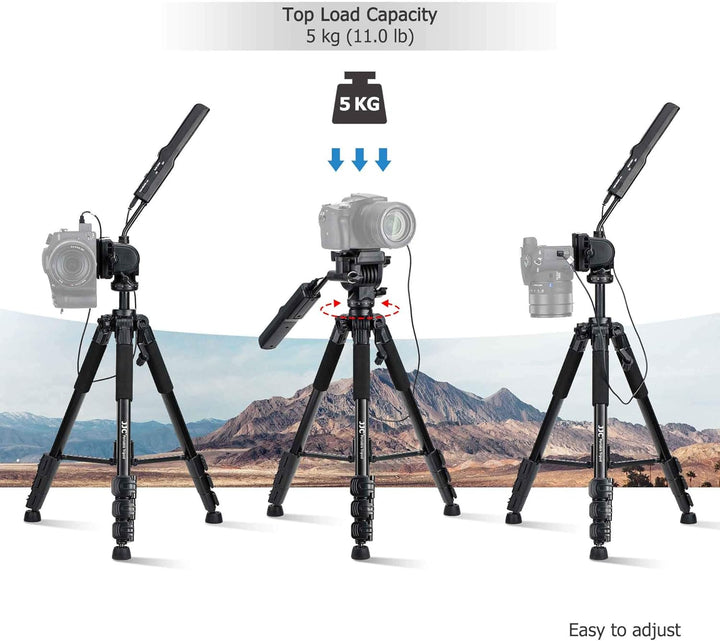 JJC VCT-VPR1 Kompaktfernbedienungsstativ für Sony Alpha A7R IV A7 III A7S II A9 A6000 A6600 A6500 A6