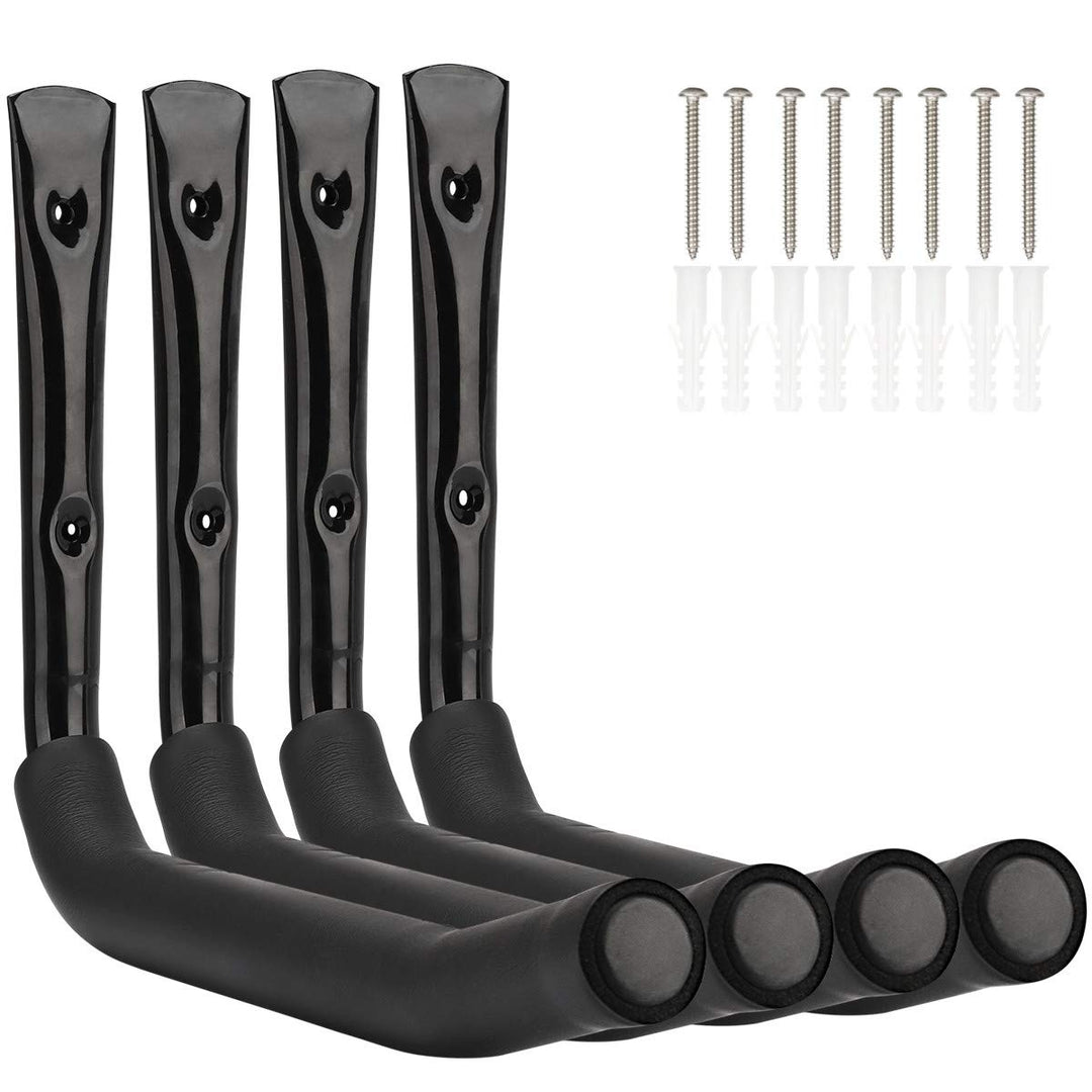 Robuste Garagenaufbewahrung, 40 cm Wandhalterung, Reifenhalterung, Alternative, 4 Stück Kajak-Haken,