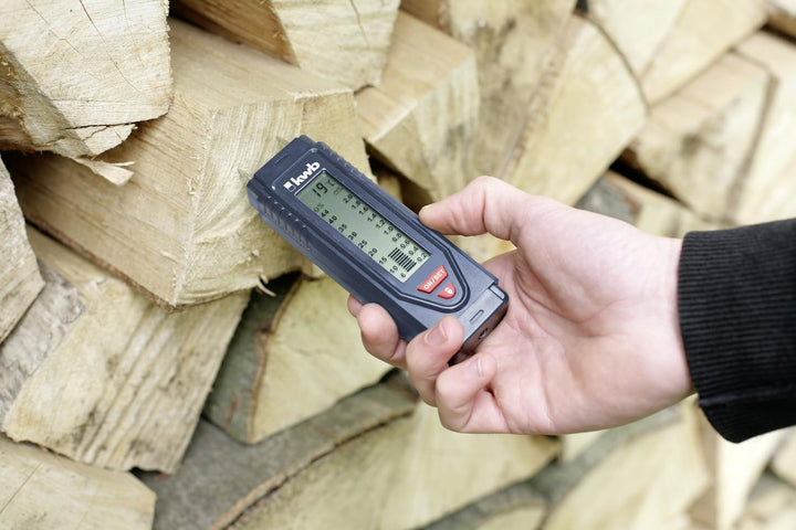kwb Feuchtigkeitsmessgerät, perfekt als Holz-Feuchtemessgerät oder als Messgerät für Mauerwerk, inkl