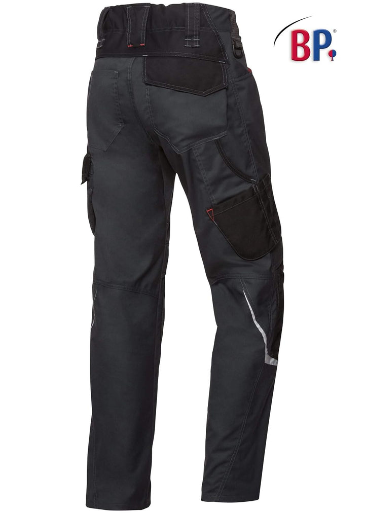 BP 1998-570-5632 Arbeitshose mit Kniepolstertaschen - Schlanke Silhouette - Elastischer Rückengurt -