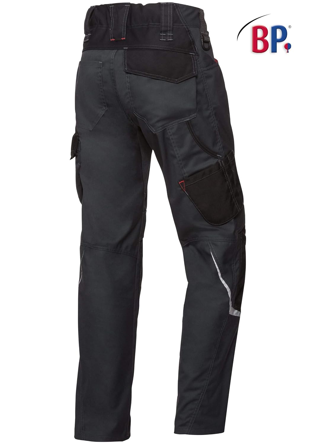 BP 1998-570-5632 Arbeitshose mit Kniepolstertaschen - Schlanke Silhouette - Elastischer Rückengurt -