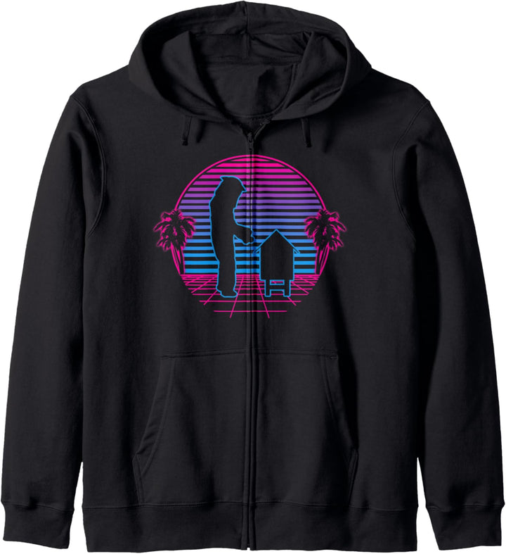 Imker Honigbiene Bienen Biene Retro Vintage Sunset Geschenk Kapuzenjacke