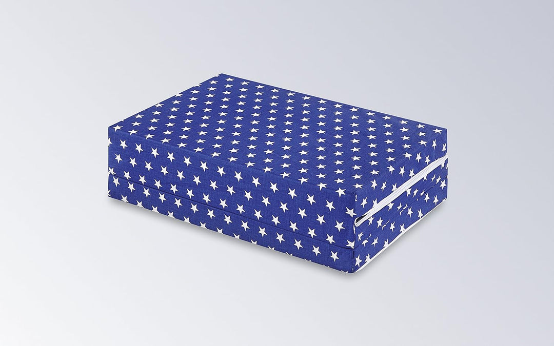 bambini 086603 Kinderreisematratze Star, blau