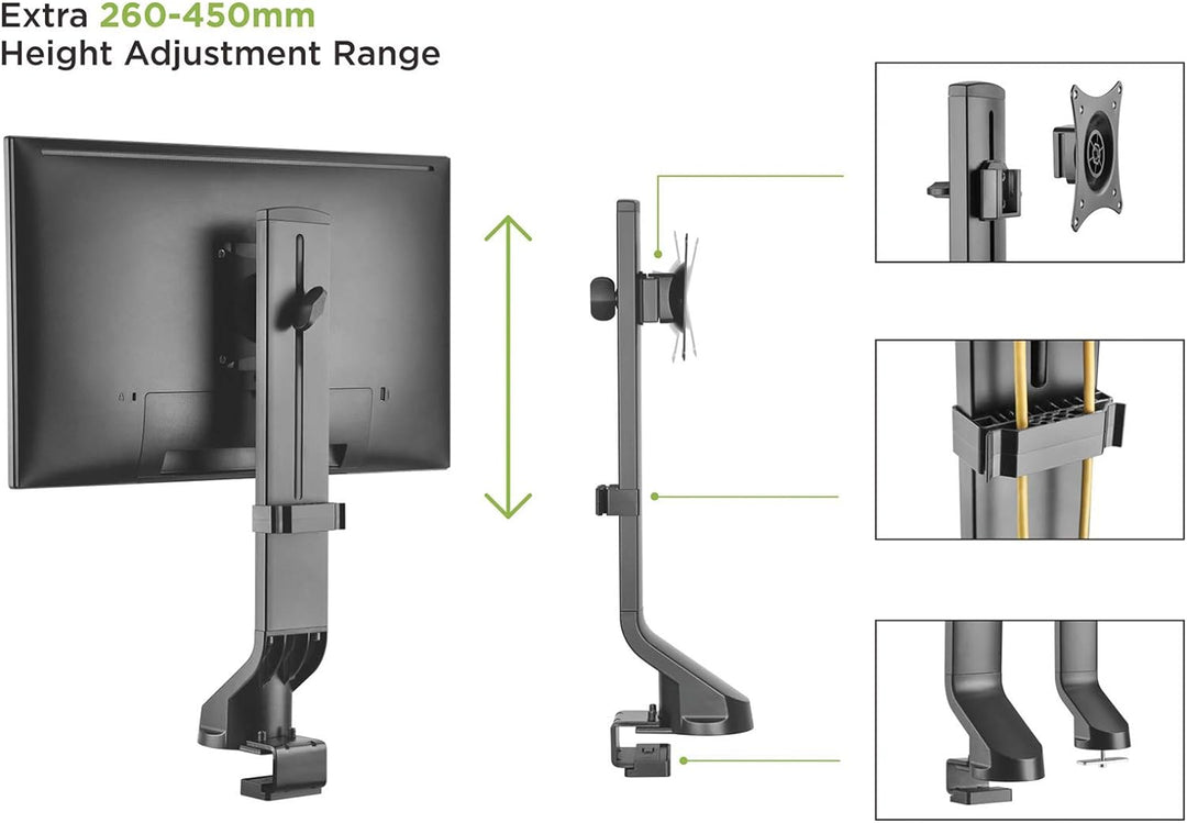 VALUE LCD-Monitorhalterung, geringer Platzbedarf