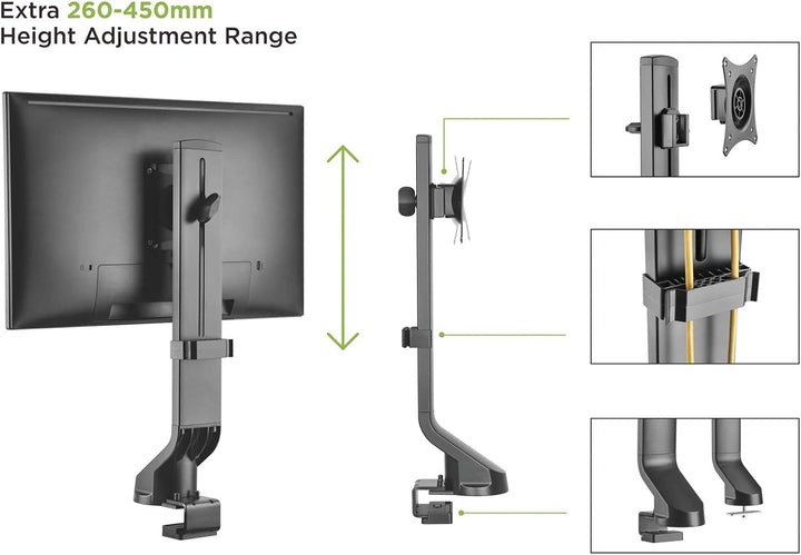 VALUE LCD-Monitorhalterung, geringer Platzbedarf