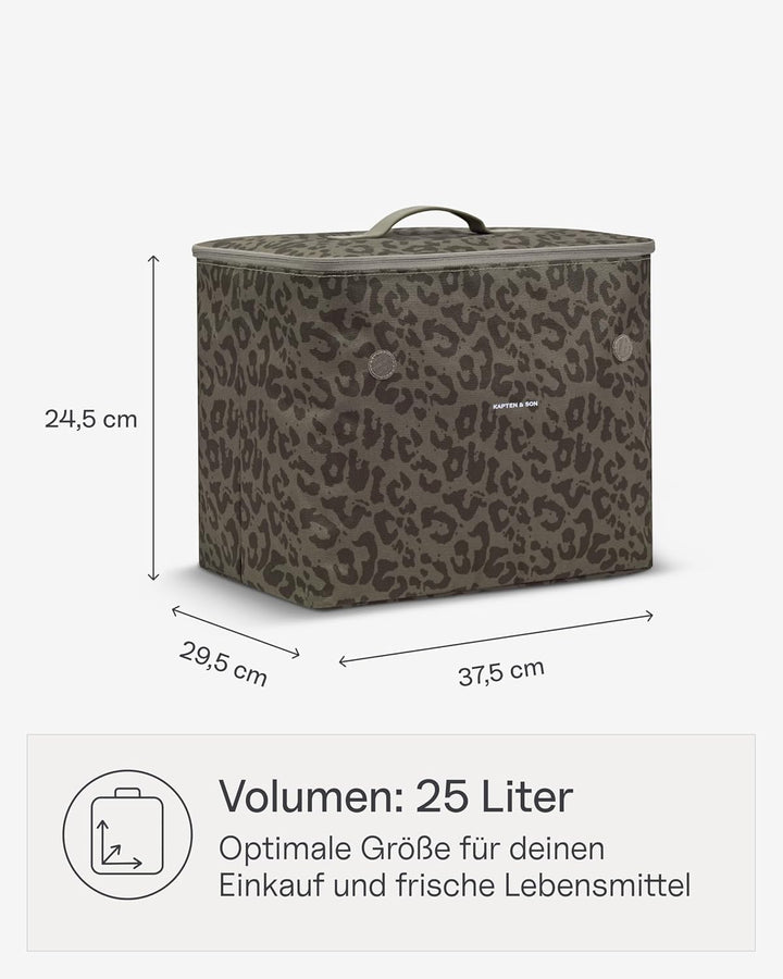 Kapten &amp; Son Vaasa Cooling Inlay Large Leo Braun | 25L Thermotasche aus recyceltem PET für Shopping