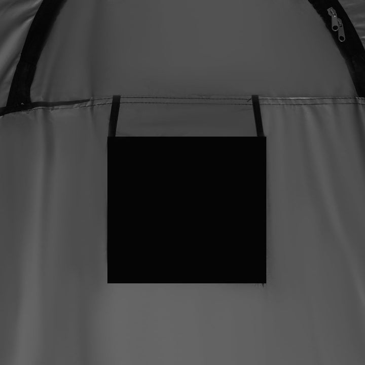 Duschzelt Umkleidekabine WC Zelt 4in1 Pop-Up Camping Schwarz Wasserdicht mit Tasche & Zubehör - Mobi