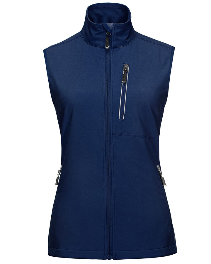 33,000ft Damen Leichte Laufweste Outdoor Softshell Weste Frau Ärmellose Jacke Winddichte Wasserdicht
