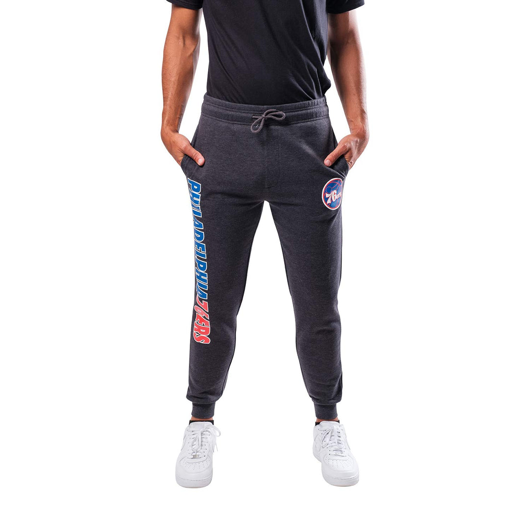 Ultra Game Herren Soft Fleece Active Jogger Sweatpants Trainingshose Philadelphia 76ers S, Philadelp