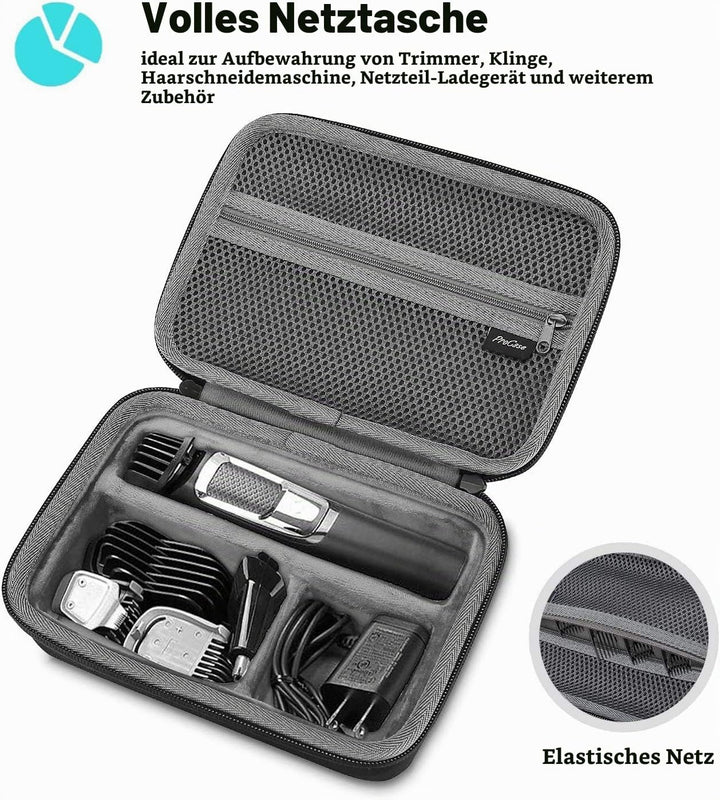 ProCase Hart Koffer Hülle Tasche für Philips Norelco Multigroom Series 3000 5000 7000 MG3750 MG5750/