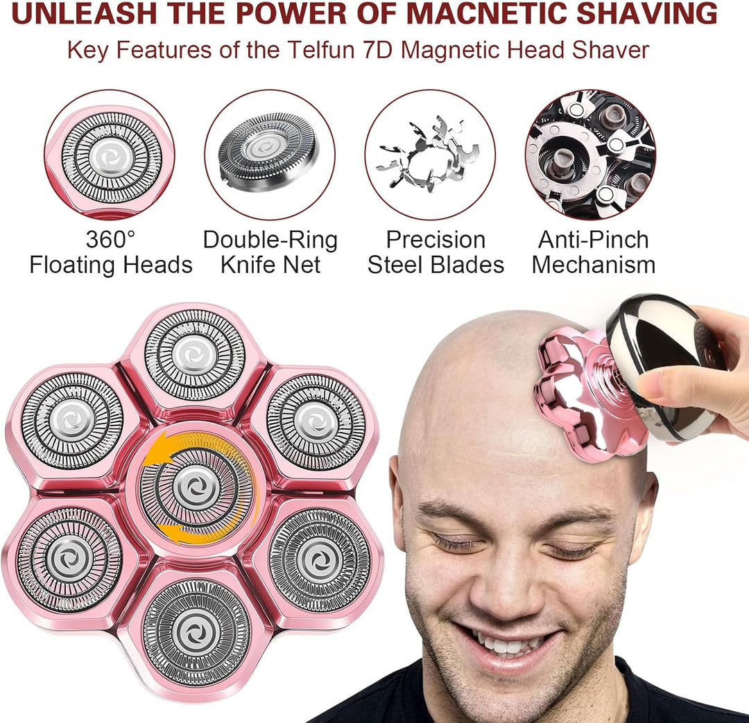 Rosa Universal 7 Magnetische Ersatzklingen für ROSSIFUR Lovcoyo Gisaae Bazivve ElectriBrite Freebird