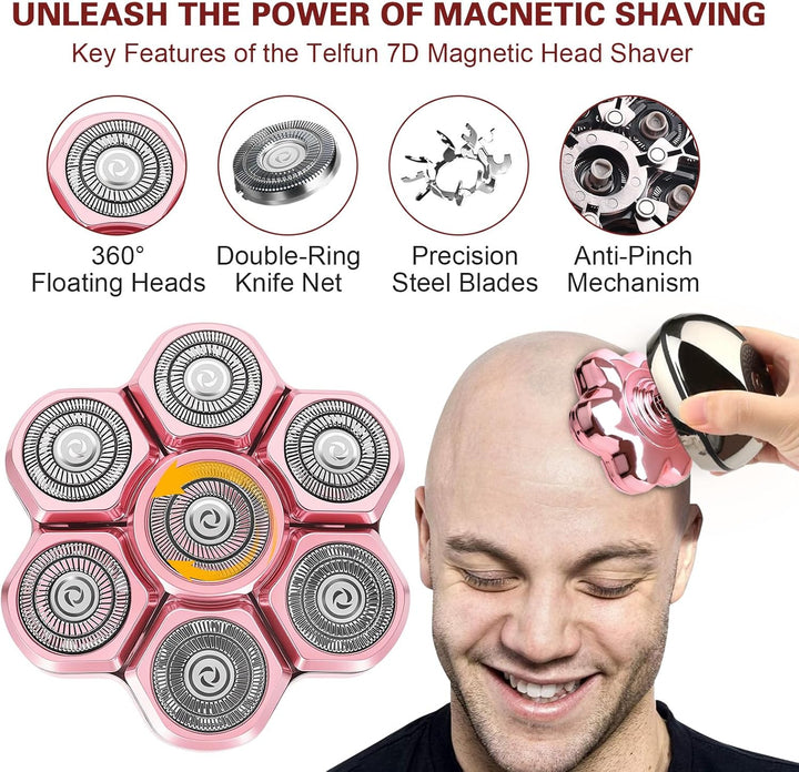 Rosa Universal 7 Magnetische Ersatzklingen für ROSSIFUR Lovcoyo Gisaae Bazivve ElectriBrite Freebird