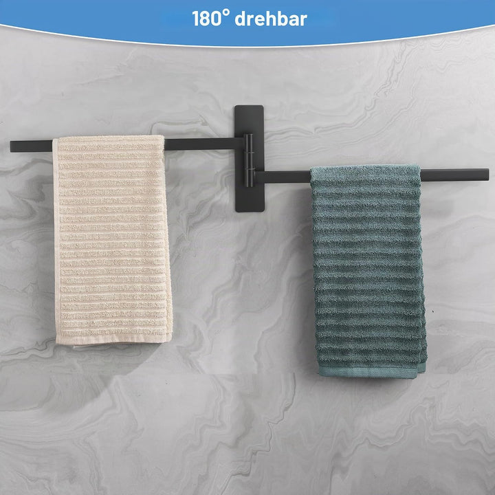 Handtuchhalter Schwenkbar 2-armig Handtuchhalter ohne Bohren aus Edelstahl Handtuchhalter Selbstkleb