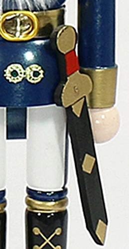 Dekohelden24 Zauberhafter Nussknacker Soldat in blau klassisch, ca. 25 cm, 520213-blau 25 cm Blau, 2