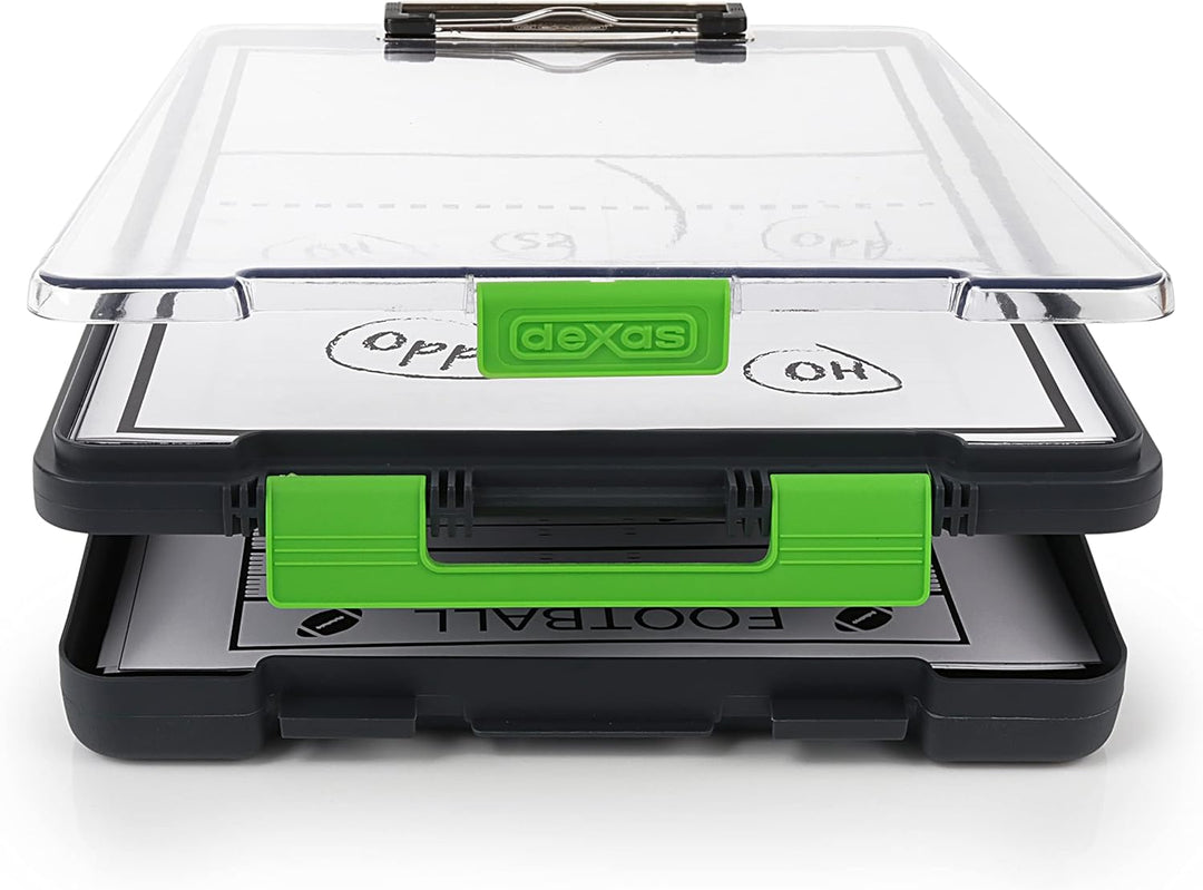 Dexas Clearview Clipcase Dry Erase Klemmbrett, 34 x 24 cm, Grün Grün Klemmbrett, Grün Klemmbret