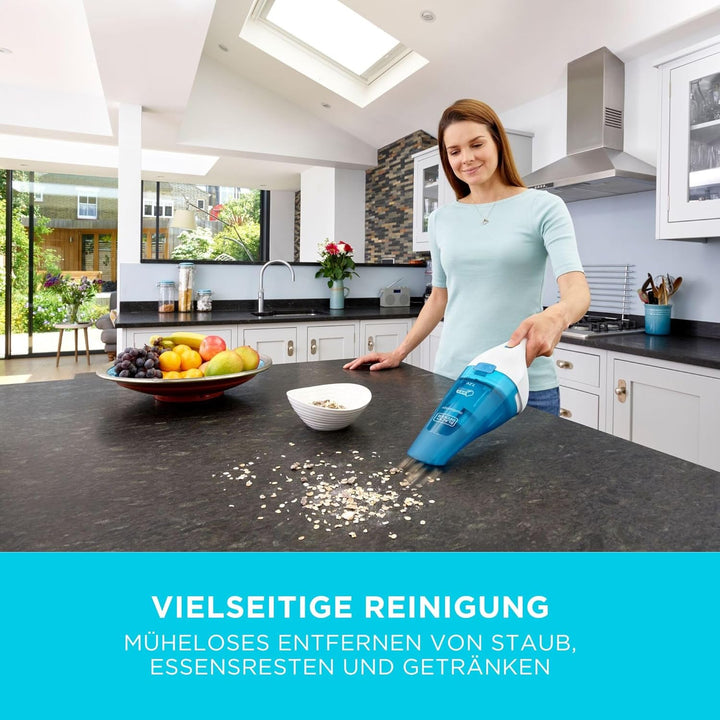 BLACK+DECKER dustbuster Nass- & Trockensauger 3,6V Akku-Handstaubsauger, WDC115WA-QW