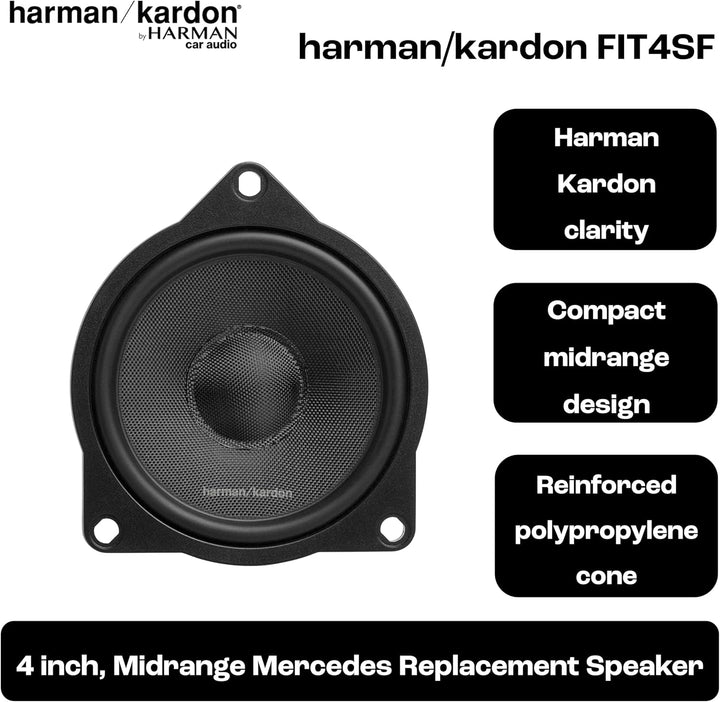 Harman Kardon FIT 4SF Koaxial Lautsprecher Auto 10mm (4 Zoll): Car HiFi Lautsprecher mit 45W RMS und