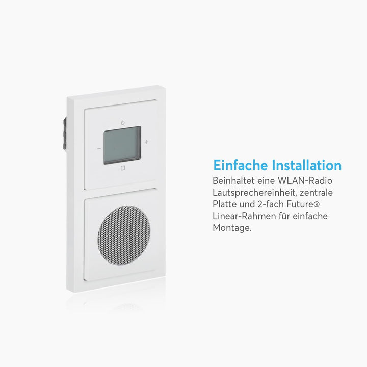 Busch-Jaeger 8240-84 Wlan Radio Komplettset, 2 W, Weiss