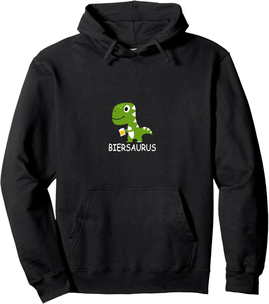 Bier Biersaurus Dinosaurier Dino mit Bierkrug - Bier Saurus Pullover Hoodie