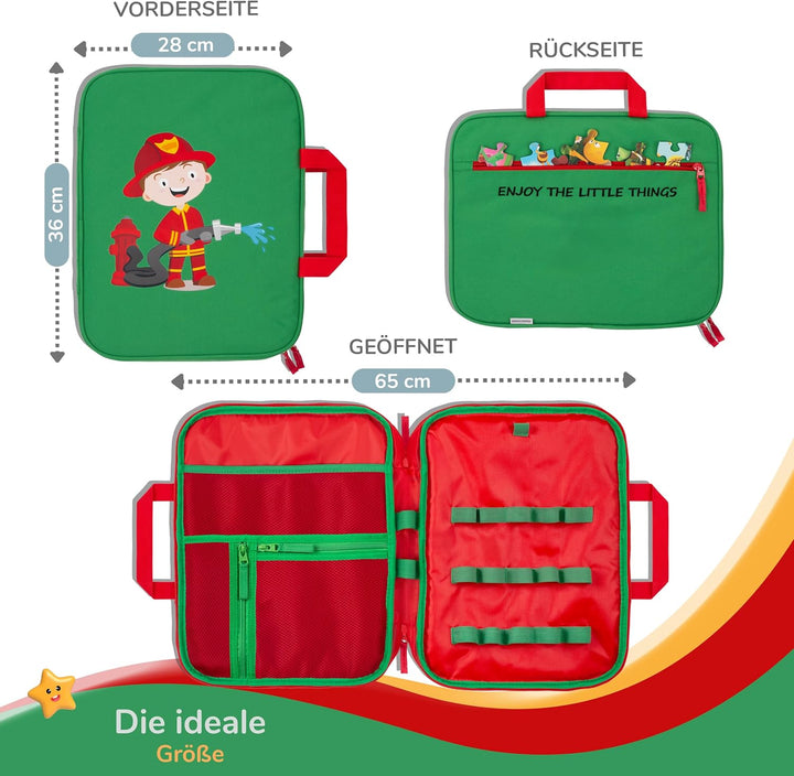 GRINSEZWERGE Tasche für Edurino & Tonie Figuren, TipToi Stift und Kinder Tablet | Sammel-Mäppchen mi