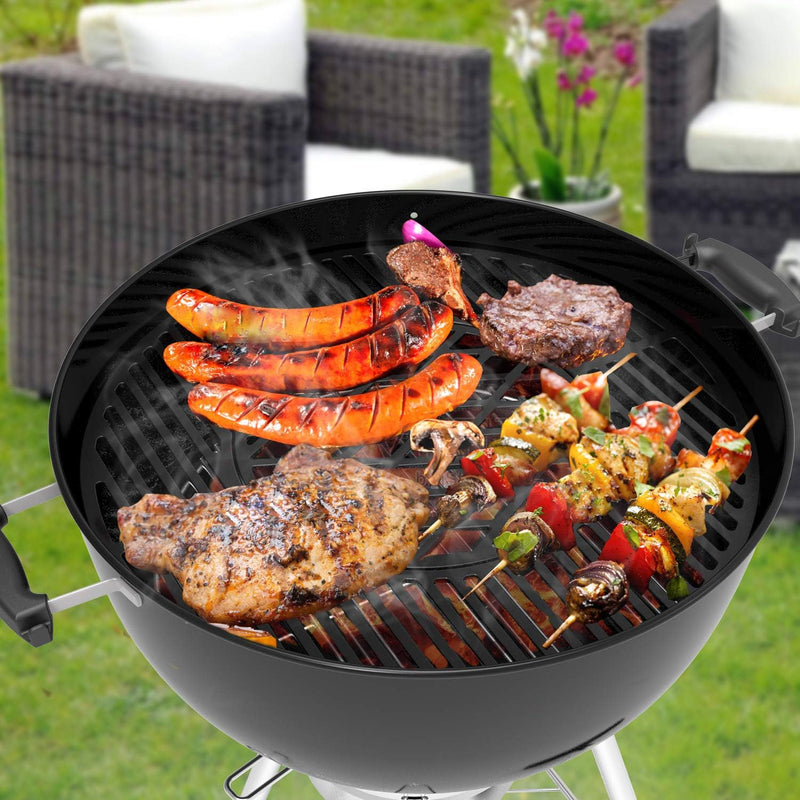 Onlyfire Kompletter Gusseisen-Grillrost System Sear Grate für Weber 57 Kugelgrill, Gusseisen