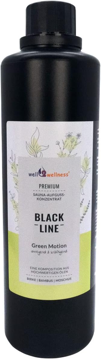 Black Line Saunaaufguss Saunaduft Geschenkset 3 x 500 ml mit Green Motion, Winter Wonderland, Celebr