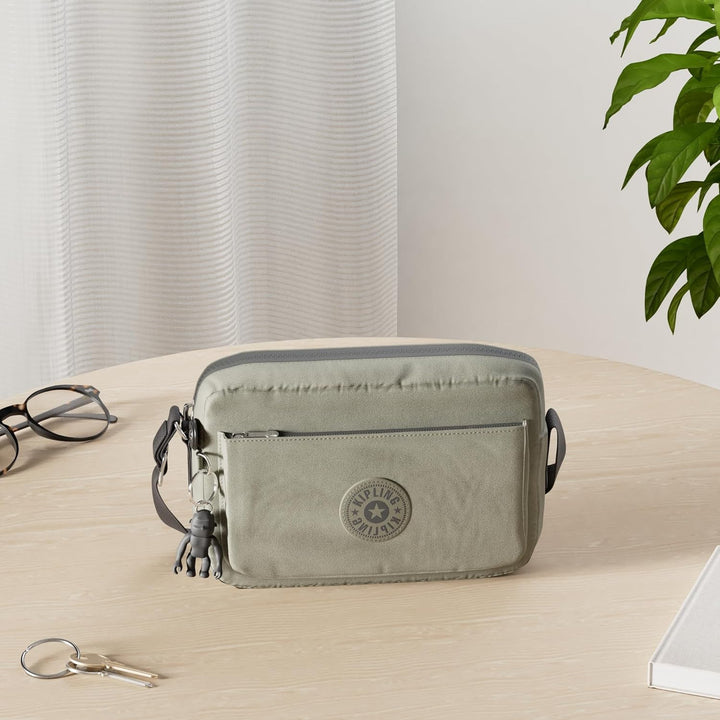 Kipling Damen Abanu Crossbody, Green Moss, 20x13.5x7.5 cm (B x H T) EU, Green Moss