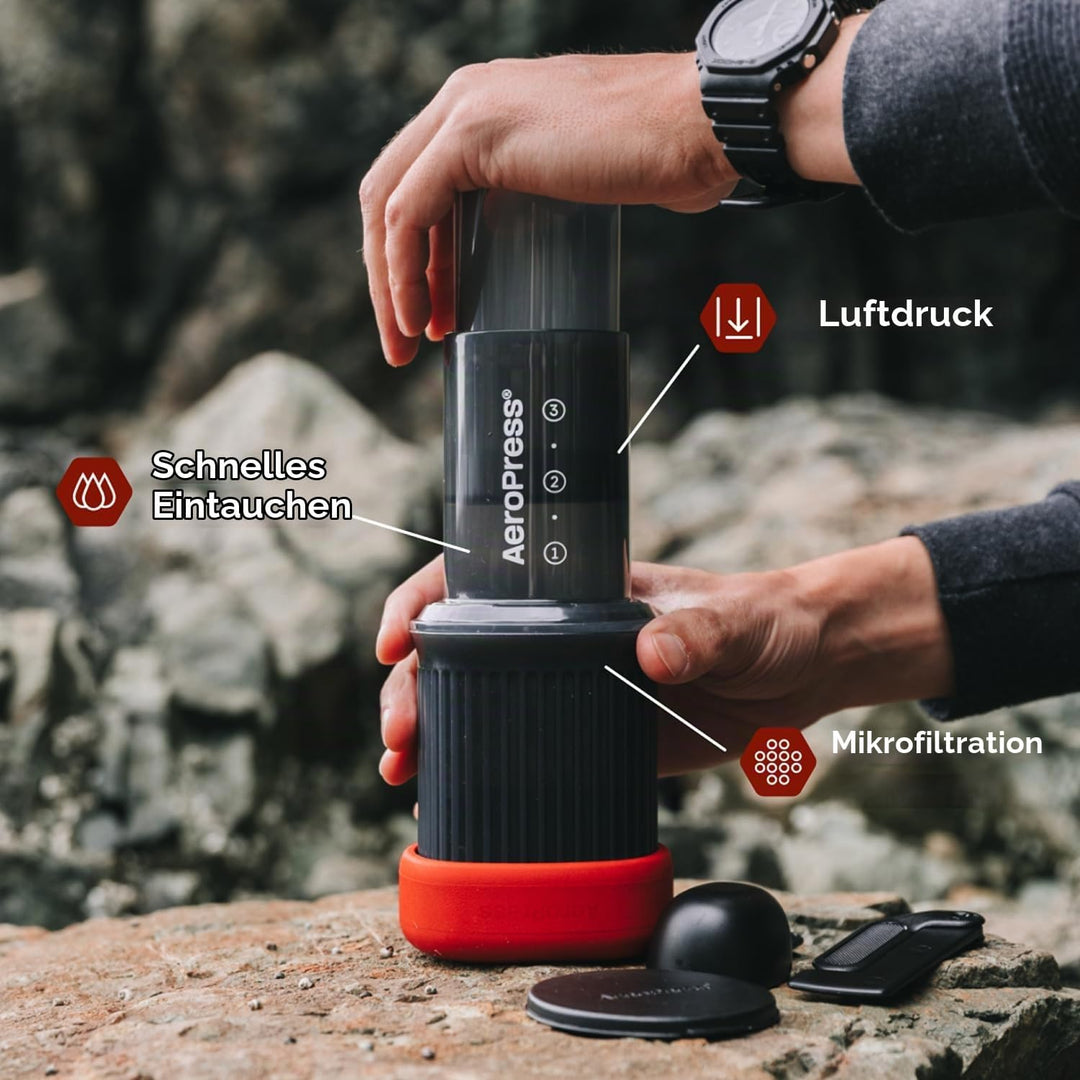 AeroPress 10R11 Go, plastik, 8 ounces,