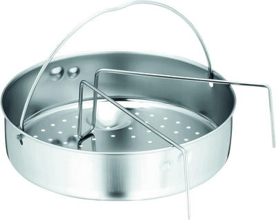 WMF Perfect Premium Schnellkochtopf Set Induktion 3-teilig, Dampfkochtopf 4,5l + 3l mit Einsatz-Set,