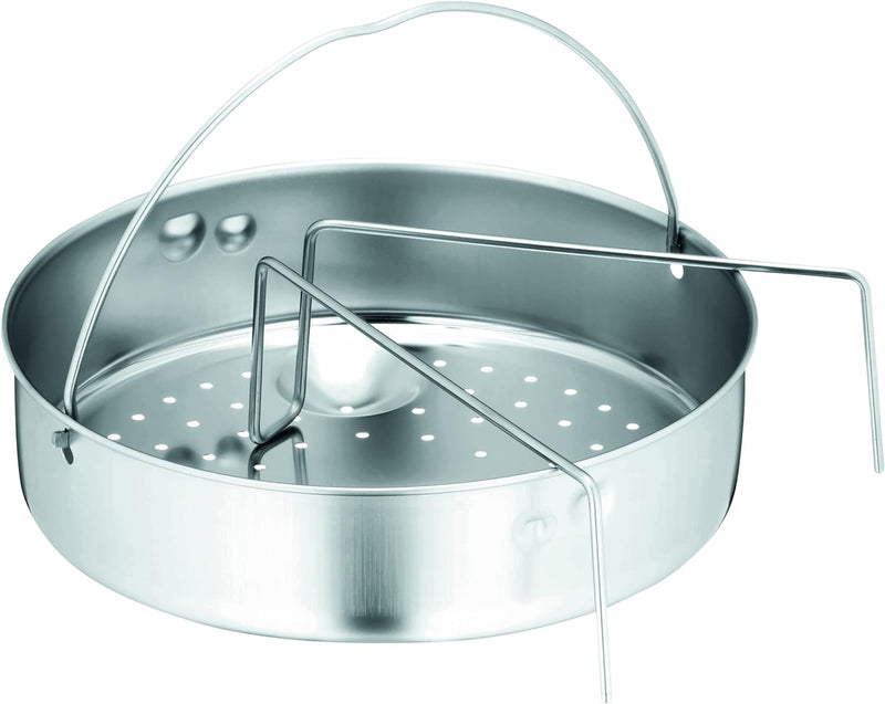 WMF Perfect Premium Schnellkochtopf Set Induktion 3-teilig, Dampfkochtopf 4,5l + 3l mit Einsatz-Set,