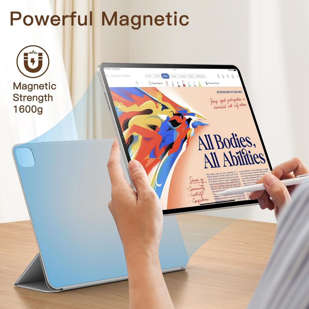 JETech Magnetische Hülle für iPad Pro 12,9 Zoll 2022/2021/2020/2018 (6./5./4./3. Generation), Pencil