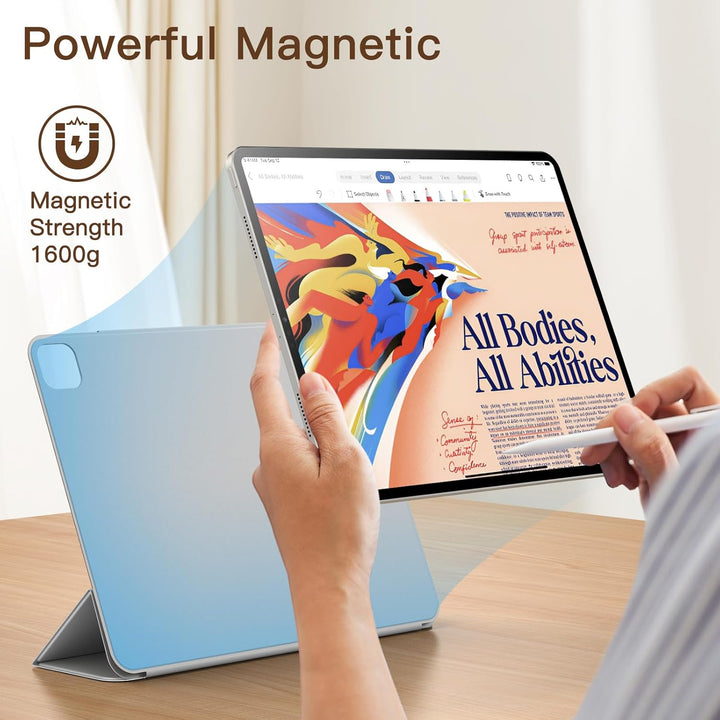 JETech Magnetische Hülle für iPad Pro 12,9 Zoll 2022/2021/2020/2018 (6./5./4./3. Generation), Pencil