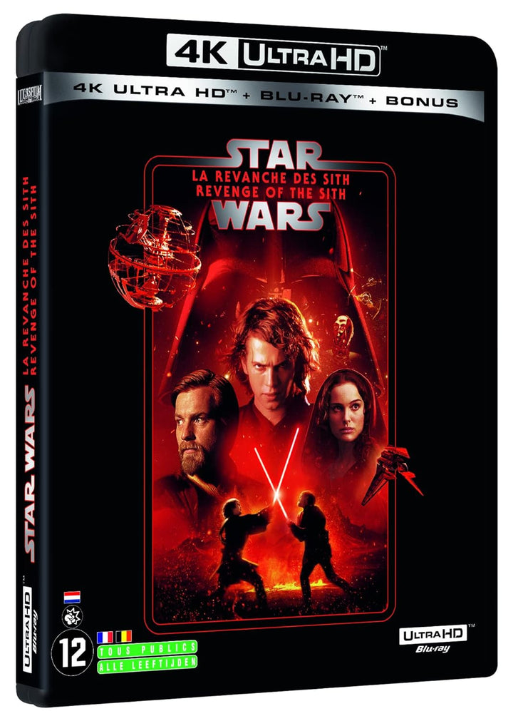 Star wars, épisode III : la revanche des sith 4k Ultra-HD [Blu-ray] [FR Import], 4K