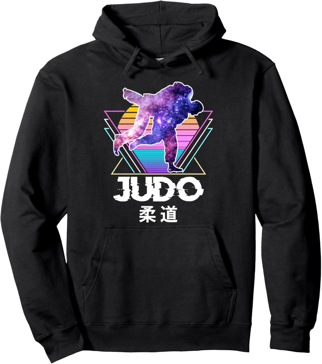 Judo, japanische Kampfkunst, Retro Vintage Vaporwave Sport Pullover Hoodie