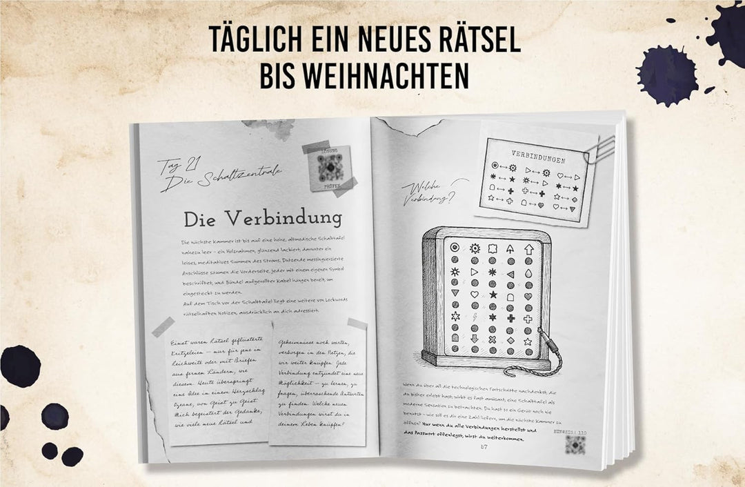 Escape Room Adventskalender für Erwachsene: 24-Tage-Challenge mit spannenden Rätseln zum Lösen bis W