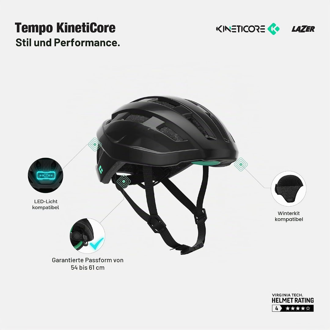 LAZER Unisex-Adult Casco Tempo KC Marke, Mehrfarbig, One Size