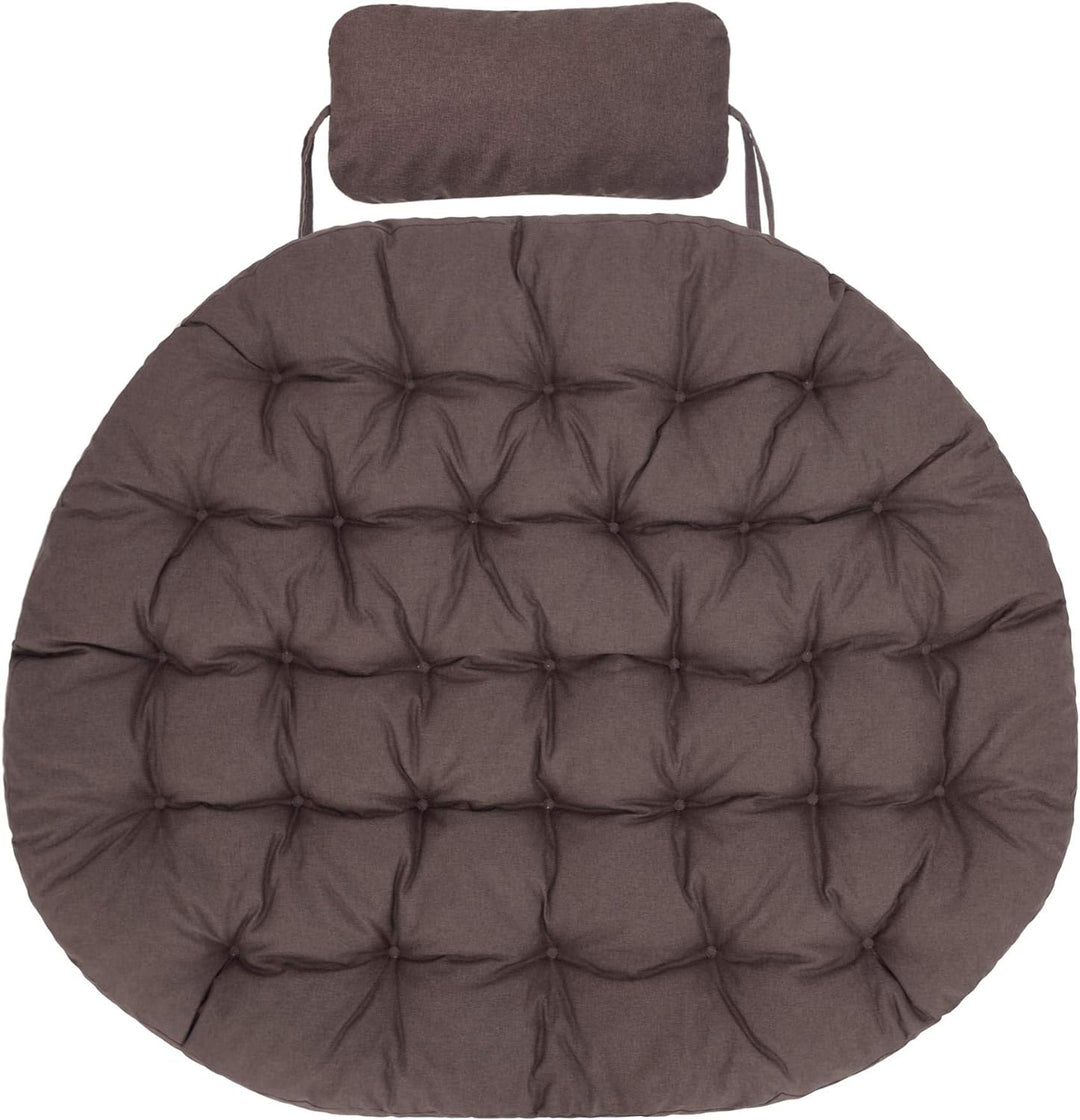 Hängesessel Kissen, Polster, Auflage für Polyrattan & Rattan Hängeschaukel, Sitzauflage für Hängekor