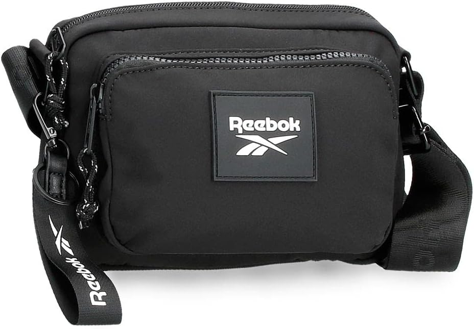 Reebok Damen Elsie Gepäck- Kuriertasche, Bandolera Schwarz