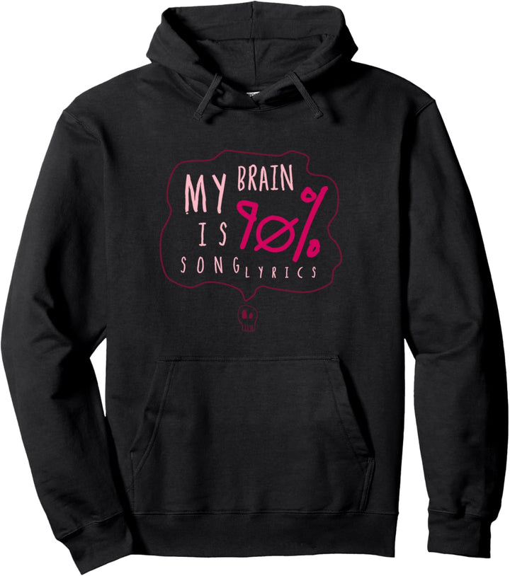 Mein Gehirn ist 90% Liedtext Musik Geschenk Pullover Hoodie