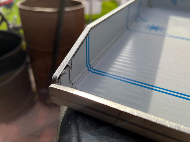 Kette´s Grillzubehör Edelstahl Plancha/Grillplatte/Bratplatte/Burger Platte/ (380 x 320mm) kompatibe